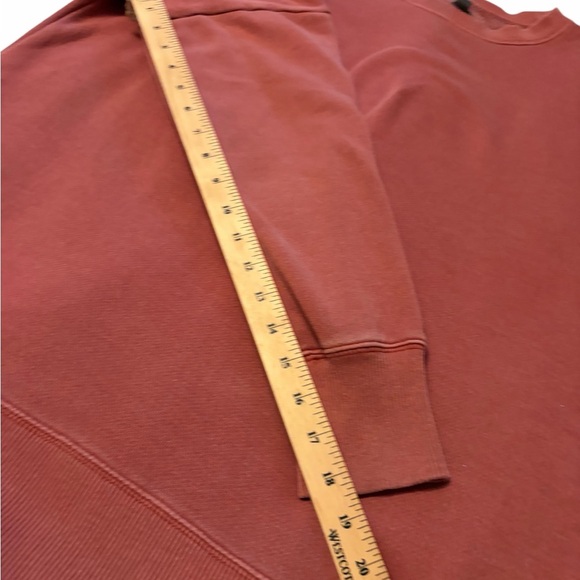 Aerie Soft Rust Knit Oversized Crew Neck Pullover-Slits on each side-Size Medium - Picture 6 of 9